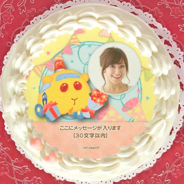 【写真メッセージ入り】プリケーキ（パトモルカー）【特典缶バッジ付き】[PUI PUI モルカー]