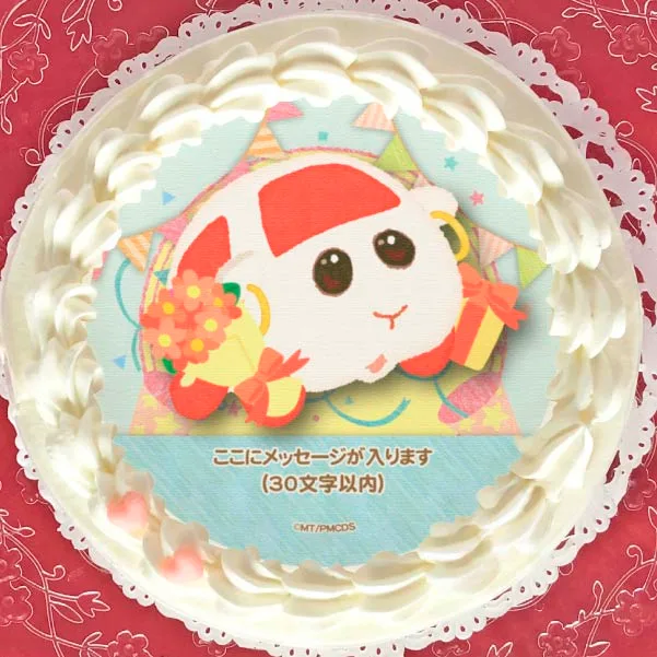 【メッセージ入り】プリケーキ（ローズ）【特典缶バッジ付き】[PUI PUI モルカー]