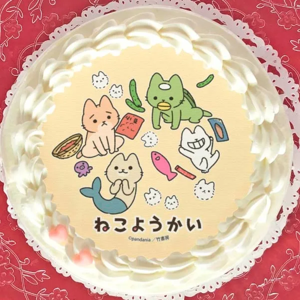 プリケーキ（A柄）【特典缶バッジ付き】[ねこようかい]