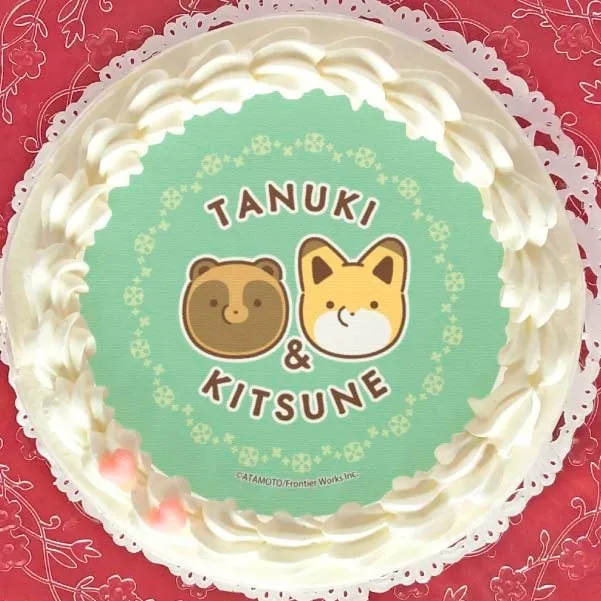プリケーキ（A柄）【特典缶バッジ付き】[タヌキとキツネ]
