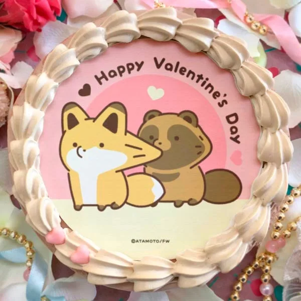 バレンタインプリケーキ2024【特典缶バッジ付き】[タヌキとキツネ]