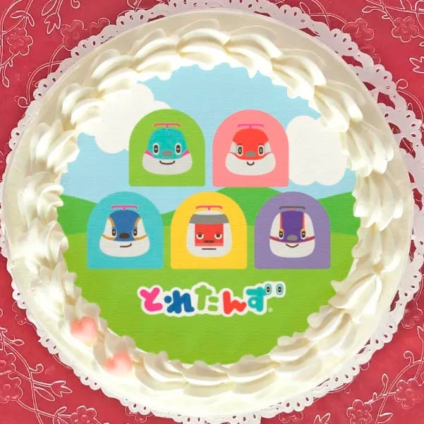 プリケーキ（E5 はやぶさくん&E6 こまちちゃん&E7 かがやきくん&Dr. イーストアイ&E3 つばさくん）[とれたんず]