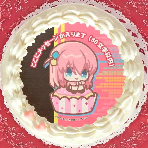 【メッセージ入り】プリケーキ（後藤ひとり）【特典缶バッジ付き】アニメ「ぼっち・ざ・ろっく！」