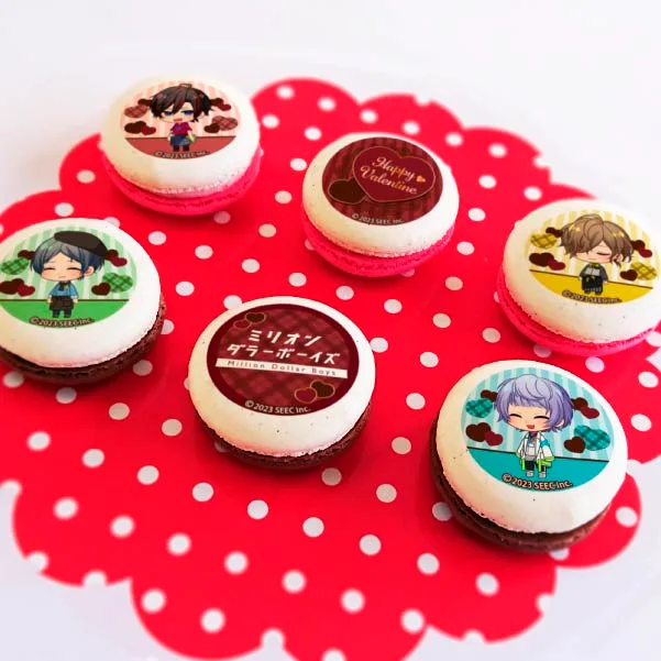 バレンタインプリマカロン6個セット2024（イチハヤ&ニカ&ミツヤ&シオン）【特典缶バッジ付き】[ミリオンダラーボーイズ]
