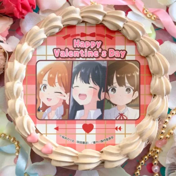 バレンタインプリケーキ2024（山田杏奈＆小林ちひろ＆関根萌子）【特典缶バッジ付き】[僕の心のヤバイやつ]
