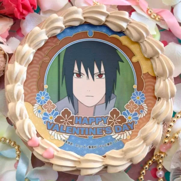バレンタインプリケーキ2024（うちはサスケ）【特典缶バッジ付き】[NARUTO-ナルト- 疾風伝]