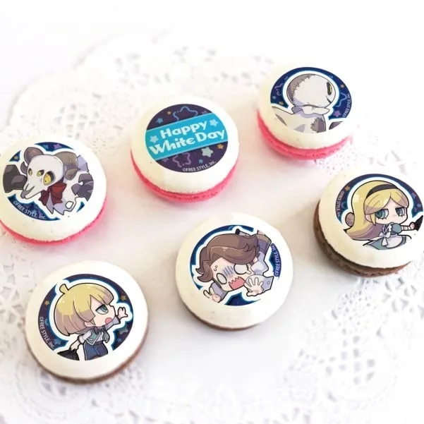 ホワイトデープリマカロン6個セット2024【特典缶バッジ付き】[オバケイドロ！]