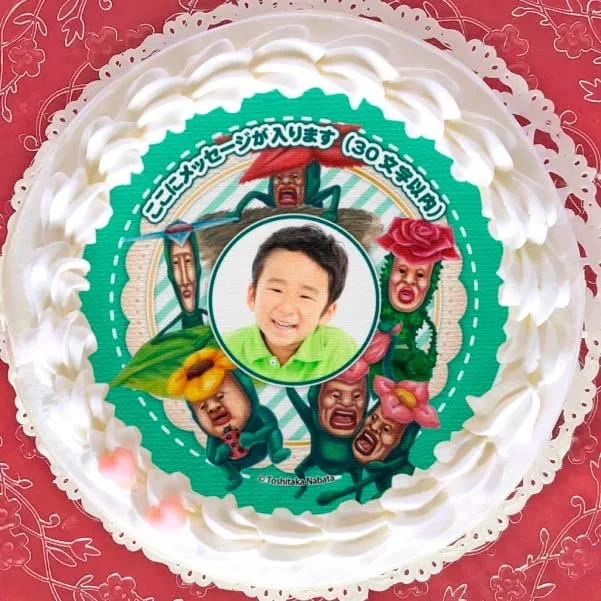 【写真メッセージ入り】プリケーキ（リトルハナガシラのなかま）【特典缶バッジ付き】[こびとづかん]