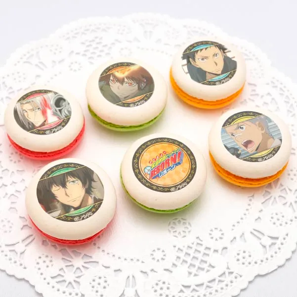 プリマカロン6個セット（沢田綱吉＆獄寺隼人＆山本武＆ランボ＆笹川了平）【特典缶バッジ付き】[家庭教師ヒットマンREBORN!]