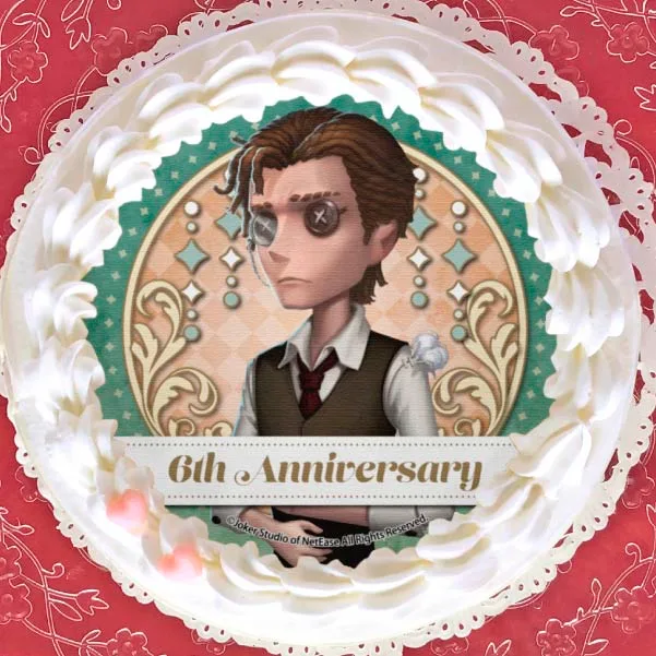6周年記念プリケーキ（小説家）【特典缶バッジ付き】[Identity V 第五人格]
