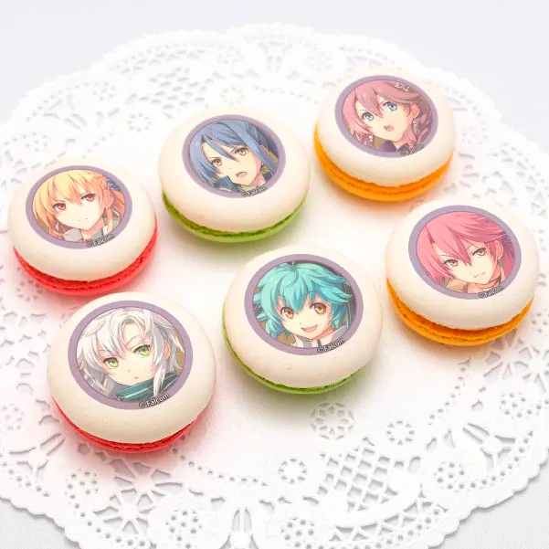 プリマカロン6個セット（創の軌跡(アリサ&ラウラ&エマ&フィー＆ミリアム＆サラ)）【特典缶バッジ付き】[英雄伝説「軌跡」シリーズ]