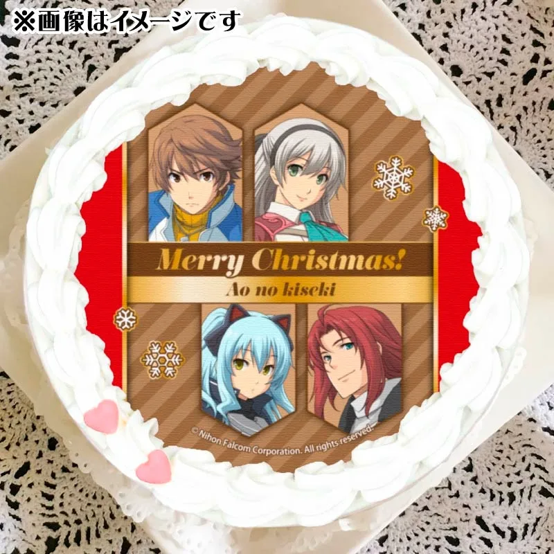 Xmasプリケーキ2024（碧の軌跡(ロイド＆エリィ＆ティオ＆ランディ)）【特典缶バッジ付き】[英雄伝説「軌跡」シリーズ]