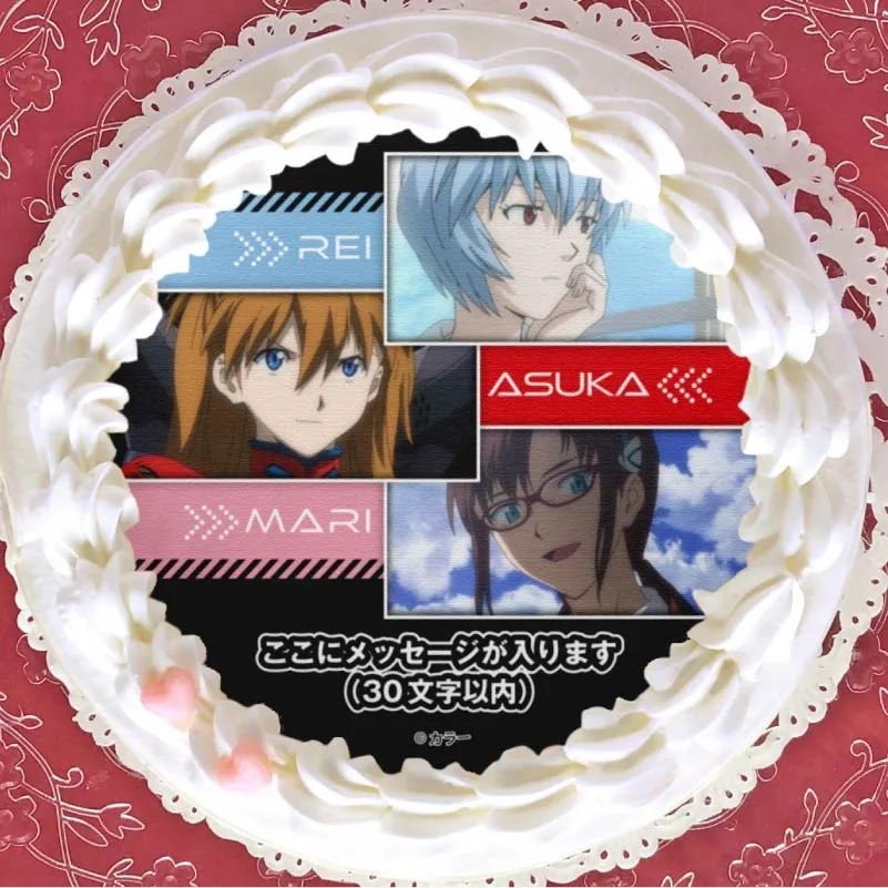 【メッセージ入り】プリケーキ2024（レイ＆アスカ＆マリ）【特典缶バッジ付き】[エヴァンゲリオン]