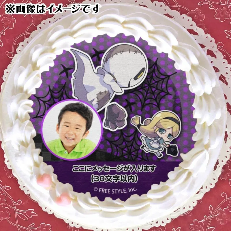 【写真メッセージ入り】プリケーキ（C柄）【特典缶バッジ付き】[オバケイドロ！]