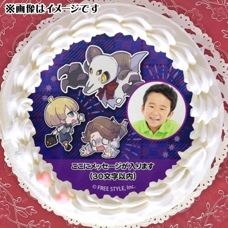 【写真メッセージ入り】プリケーキ（A柄）【特典缶バッジ付き】[オバケイドロ！]