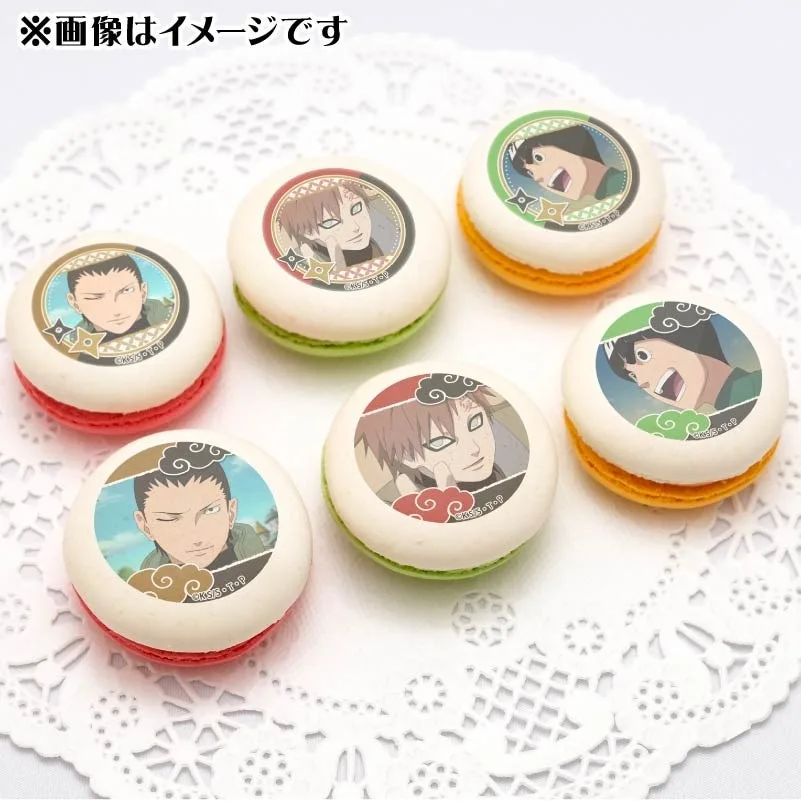 プリマカロン6個セット（奈良シカマル&我愛羅&ロック・リー）【特典缶バッジ付き】[NARUTO-ナルト- 疾風伝]