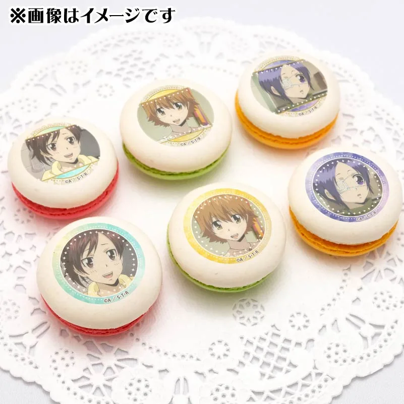 プリマカロン6個セット（笹川京子＆三浦ハル＆クローム髑髏）【特典缶バッジ付き】[家庭教師ヒットマンREBORN!]
