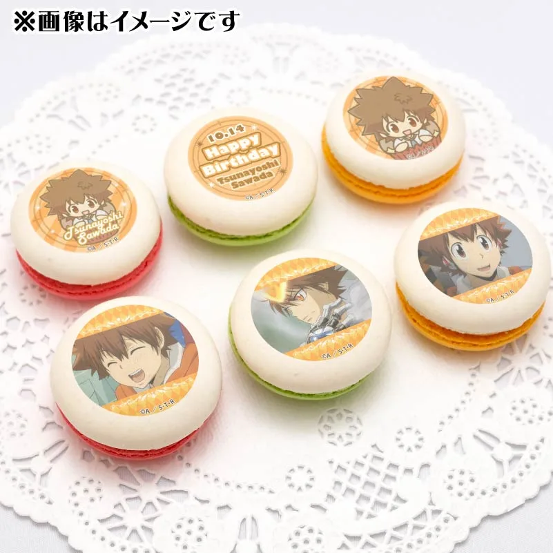 バースデープリマカロン6個セット2024（沢田綱吉（2020再販））【特典缶バッジ付き】[家庭教師ヒットマンREBORN!]