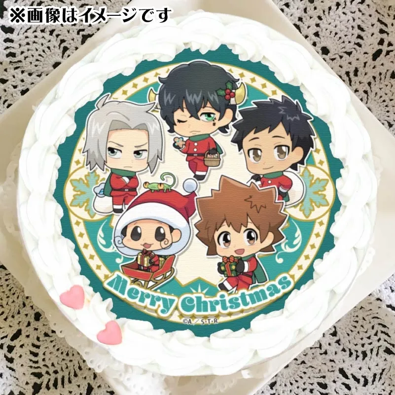 Xmasプリケーキ2024（リボーン＆沢田綱吉＆獄寺隼人＆山本武＆ランボ（描きおこし））【特典缶バッジ付き】[家庭教師ヒットマンREBORN!]