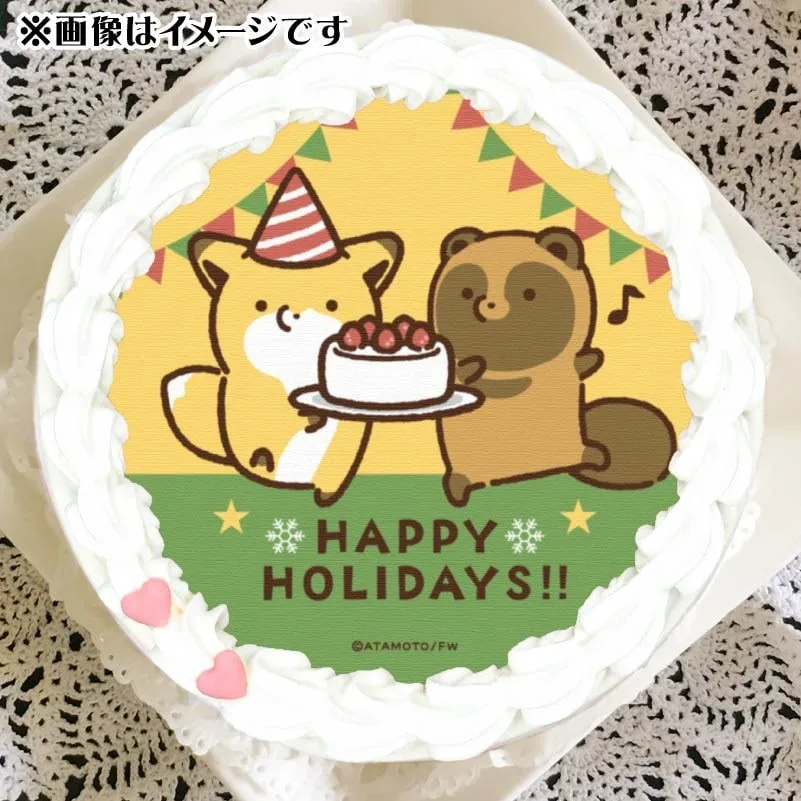 Xmasプリケーキ2024（C柄）【特典缶バッジ付き】[タヌキとキツネ]