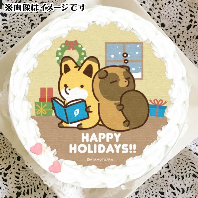 Xmasプリケーキ2024（A柄）【特典缶バッジ付き】[タヌキとキツネ]