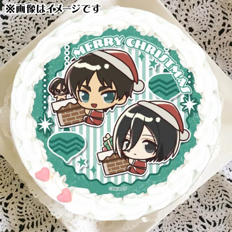 Xmasプリケーキ2024（エレン・イェーガー＆ミカサ・アッカーマン）【特典缶バッジ付き】[進撃の巨人]