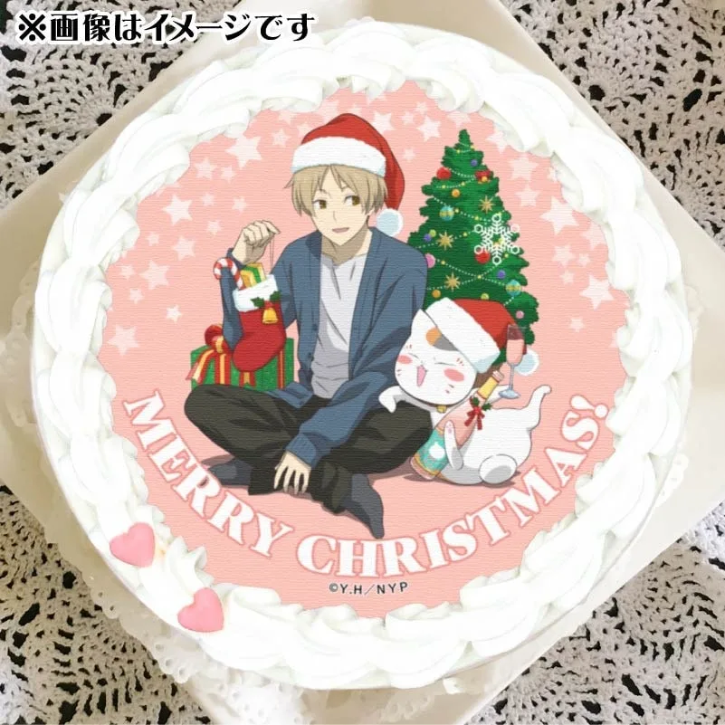 Xmasプリケーキ2024（夏目貴志＆ニャンコ先生(描きおろしイラスト)）【特典缶バッジ付き】[夏目友人帳]