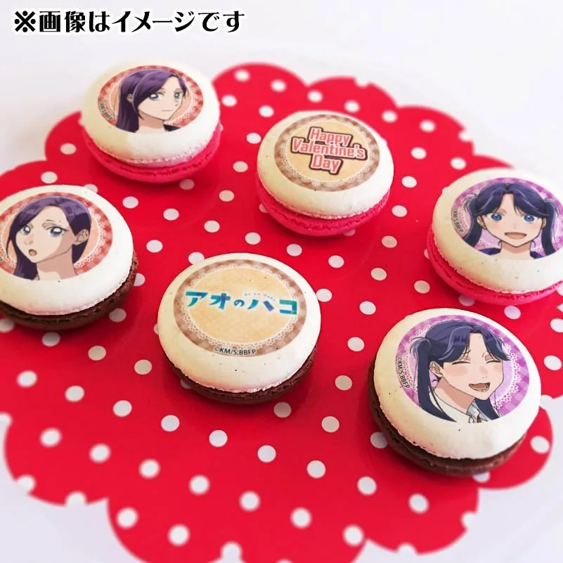 バレンタインプリマカロン6個セット2025（守屋花恋＆守屋菖蒲）【特典缶バッジ付き】[アオのハコ]
