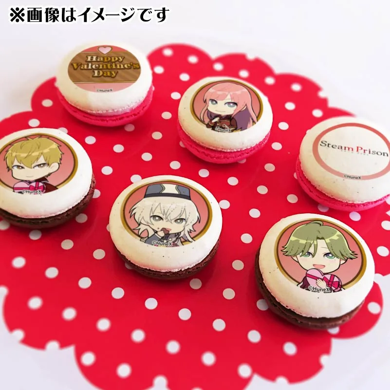 バレンタインプリマカロン6個セット2025（キルス＆イネス＆ユネ＆フィン）【特典缶バッジ付き】[スチームプリズン]