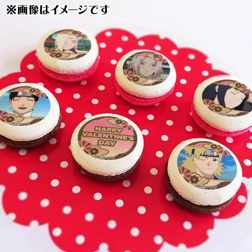 バレンタインプリマカロン6個セット2025（春野サクラ&日向ヒナタ&山中いの&テマリ&テンテン）【特典缶バッジ付き】[NARUTO-ナルト- 疾風伝]