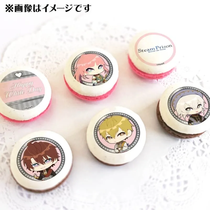 ホワイトデープリマカロン6個セット2025（キルス＆エルト＆イネス＆ユネ）【特典缶バッジ付き】[スチームプリズン]