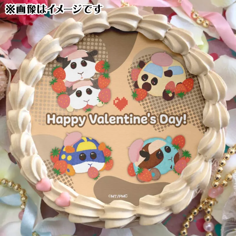 バレンタインプリケーキ2025（テンテン＆トントン＆ポンタ＆ウミウシ＆チョコミント）【特典缶バッジ付き】[PUI PUI モルカー]