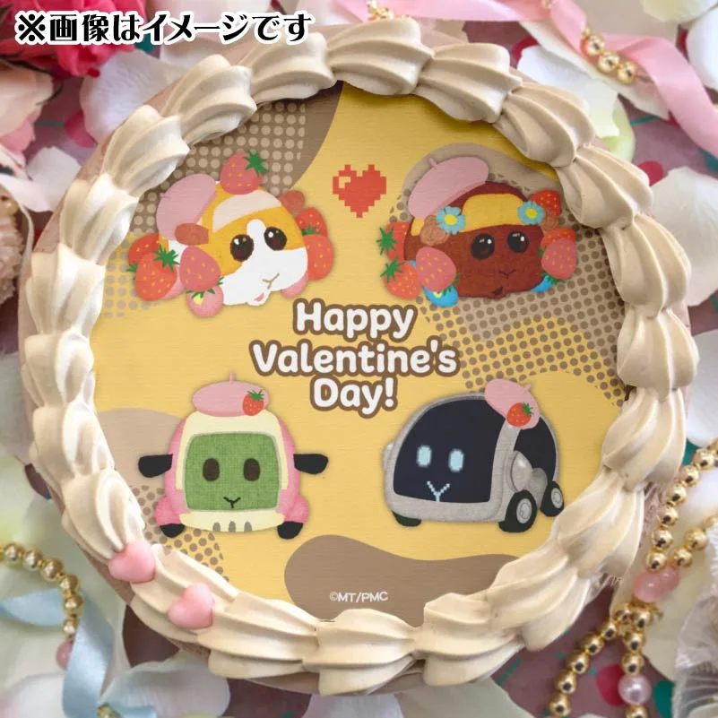 バレンタインプリケーキ2025（ポテト＆チョコ＆AIモルカー＆カノン）【特典缶バッジ付き】[PUI PUI モルカー]