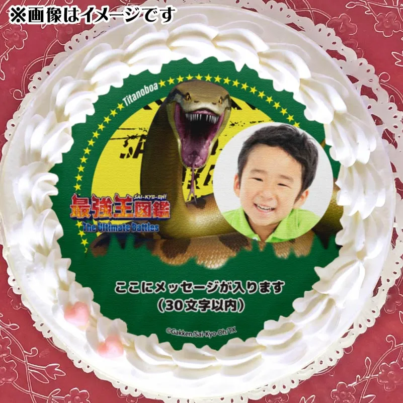 【写真メッセージ入り】プリケーキ（ティタノボア）【特典缶バッジ付き】[最強王図鑑]