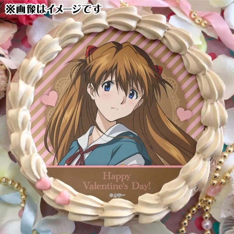 バレンタインプリケーキ2025（式波・アスカ・ラングレー）【特典缶バッジ付き】[エヴァンゲリオン]