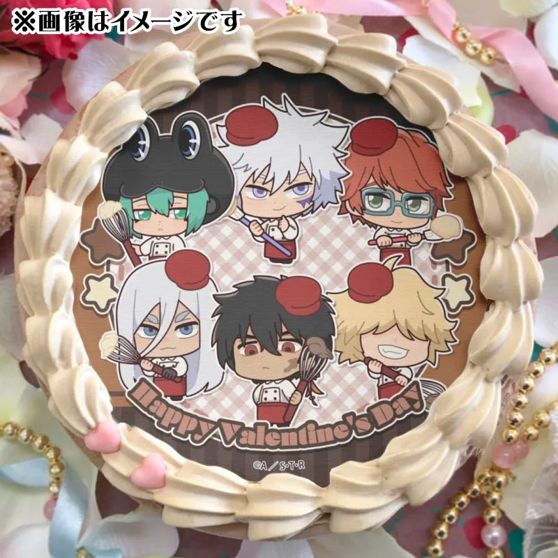 バレンタインプリケーキ2025（XANXUS＆スペルビ・スクアーロ＆ベルフェゴール＆フラン＆白蘭＆入江正一（かきおこし））【特典缶バッジ付き】[家庭教師ヒットマンREBORN!]