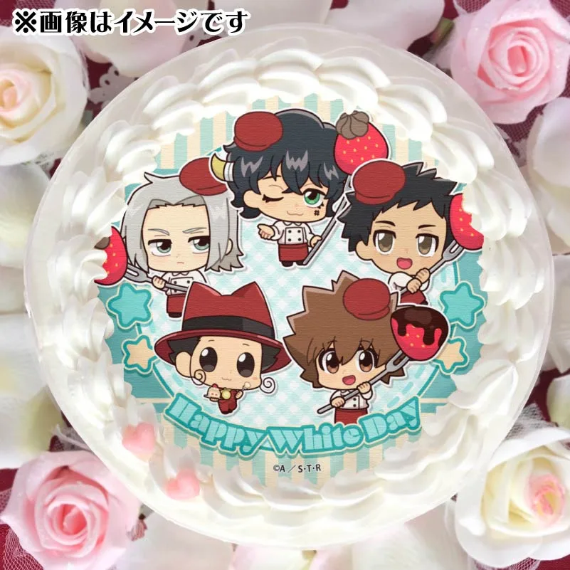 ホワイトデープリケーキ2025（リボーン＆沢田綱吉＆獄寺隼人＆山本武＆ランボ（10年後）（かきおこし））【特典缶バッジ付き】[家庭教師ヒットマンREBORN!]