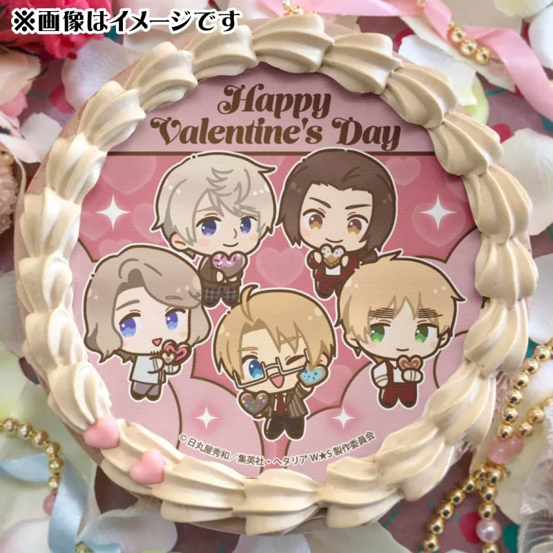 バレンタインプリケーキ2025（アメリカ&イギリス&フランス&ロシア&中国）【特典缶バッジ付き】[ヘタリアWorld★Stars]