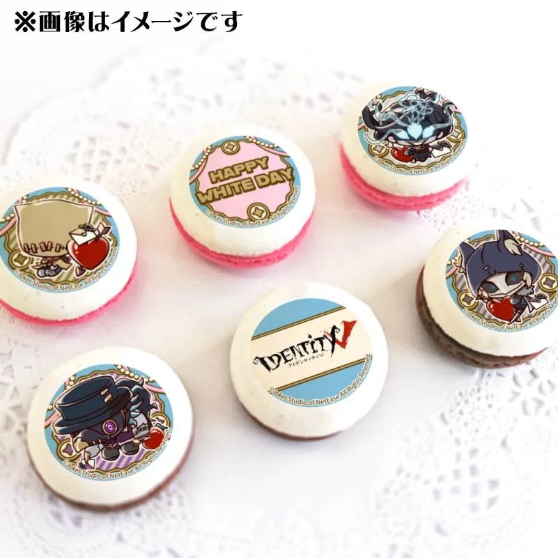 ホワイトデープリマカロン6個セット2025（泣き虫&時空の影&「悪夢」&夜の番人）【特典缶バッジ付き】[Identity V 第五人格]