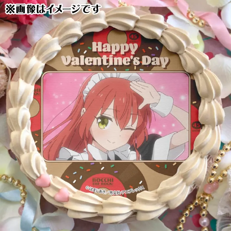 バレンタインプリケーキ2025（喜多郁代）【特典缶バッジ付き】アニメ「ぼっち・ざ・ろっく！」