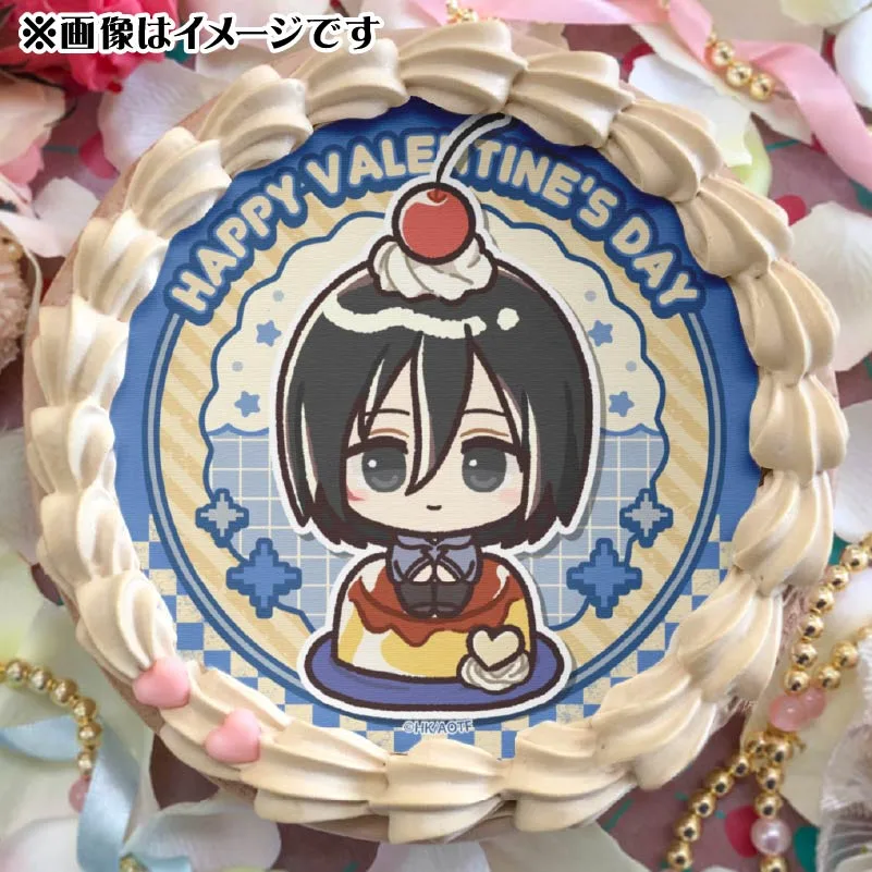バレンタインプリケーキ2025（ミカサ・アッカーマン）【特典缶バッジ付き】[進撃の巨人]