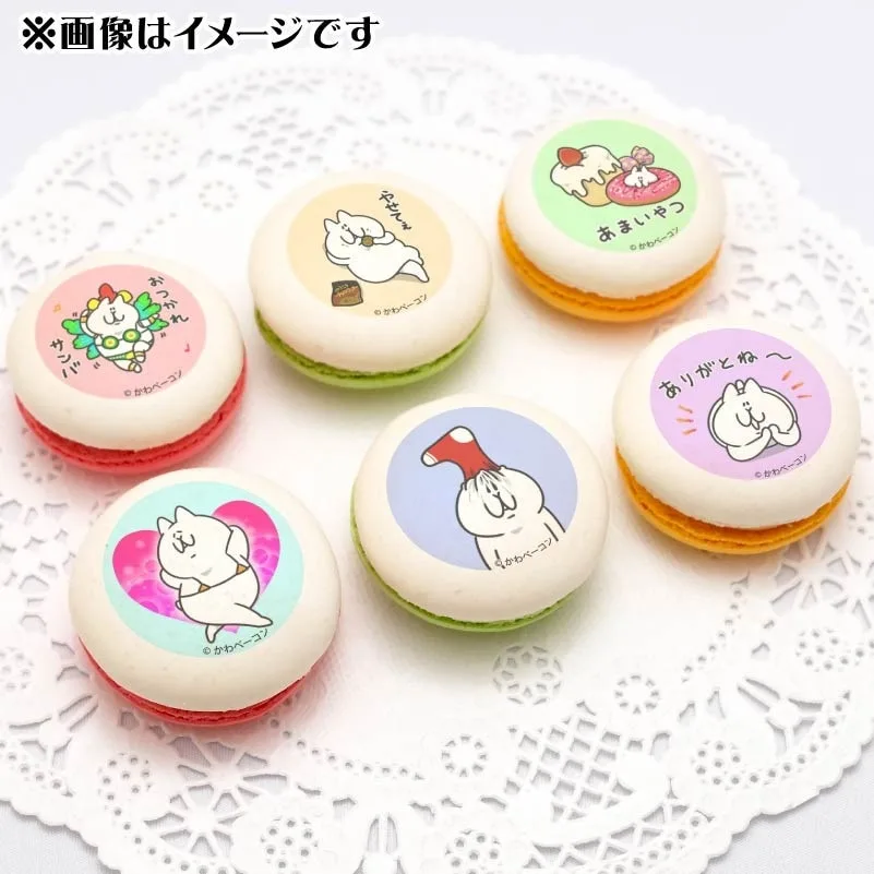ねこの日プリマカロン6個セット（にゃっちーず）【特典缶バッジ付き】[かわベーコン]