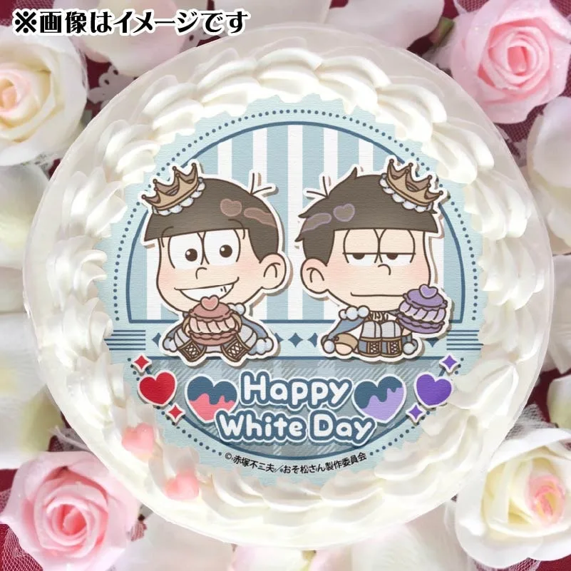 ホワイトデープリケーキ2025（おそ松&一松）【特典缶バッジ付き】[おそ松さん]