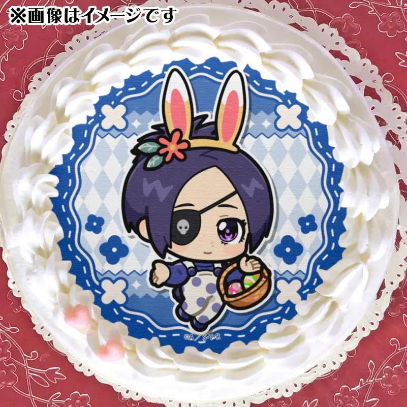 イースターデザインプリケーキ（クローム髑髏（かきおこし））【特典缶バッジ付き】[家庭教師ヒットマンREBORN!]