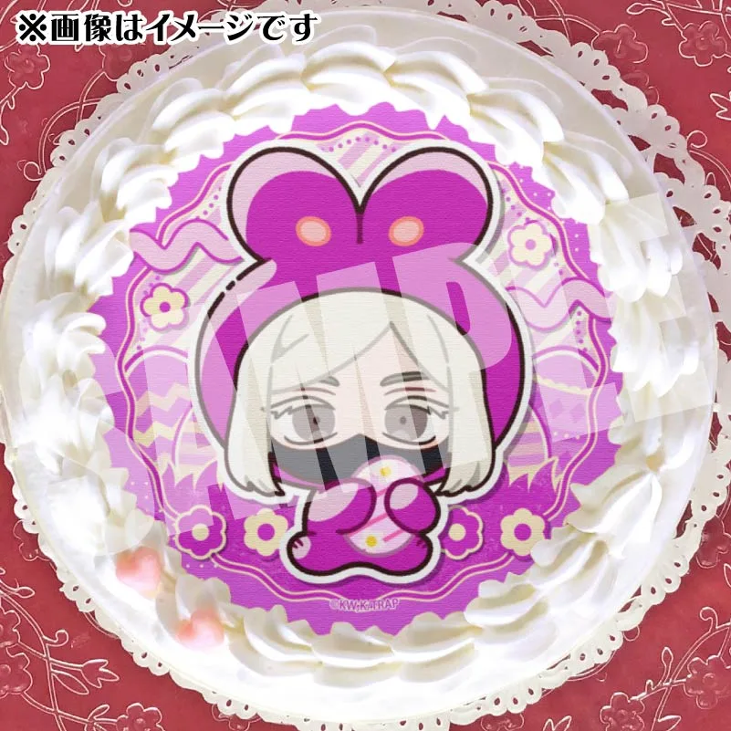 イースターデザインプリケーキ（三途春千夜(ミニキャラ)）【特典缶バッジ付き】[東京リベンジャーズ]