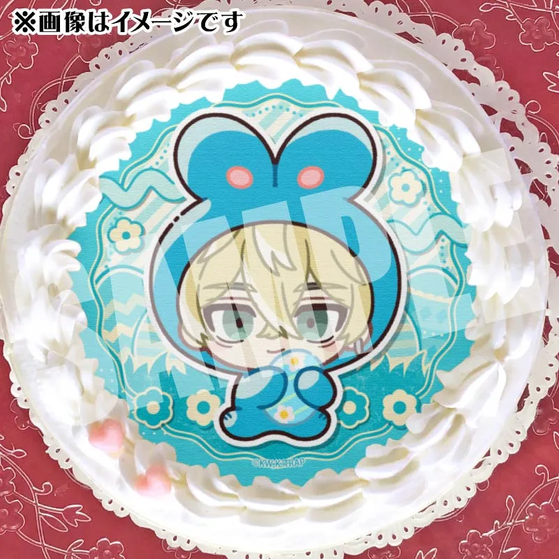 イースターデザインプリケーキ（松野千冬(ミニキャラ)）【特典缶バッジ付き】[東京リベンジャーズ]