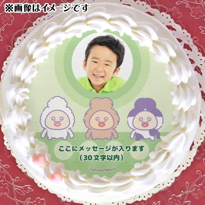 【写真メッセージ入り】プリケーキ（カクレケダマ　ファンシー）【特典缶バッジ付き】[こびとづかん]
