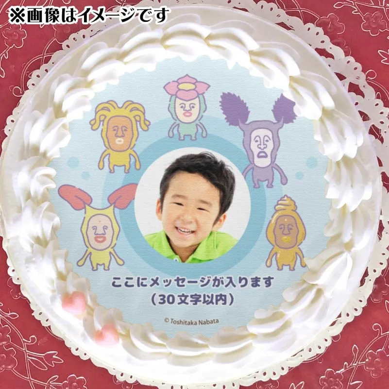 【写真メッセージ入り】プリケーキ（いろいろコビト　ファンシー）【特典缶バッジ付き】[こびとづかん]