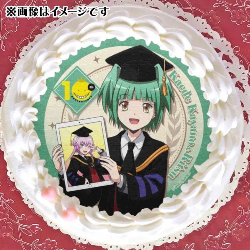 10周年記念プリケーキ（茅野カエデ＆律）【特典イラストカード付き】[アニメ「暗殺教室」]