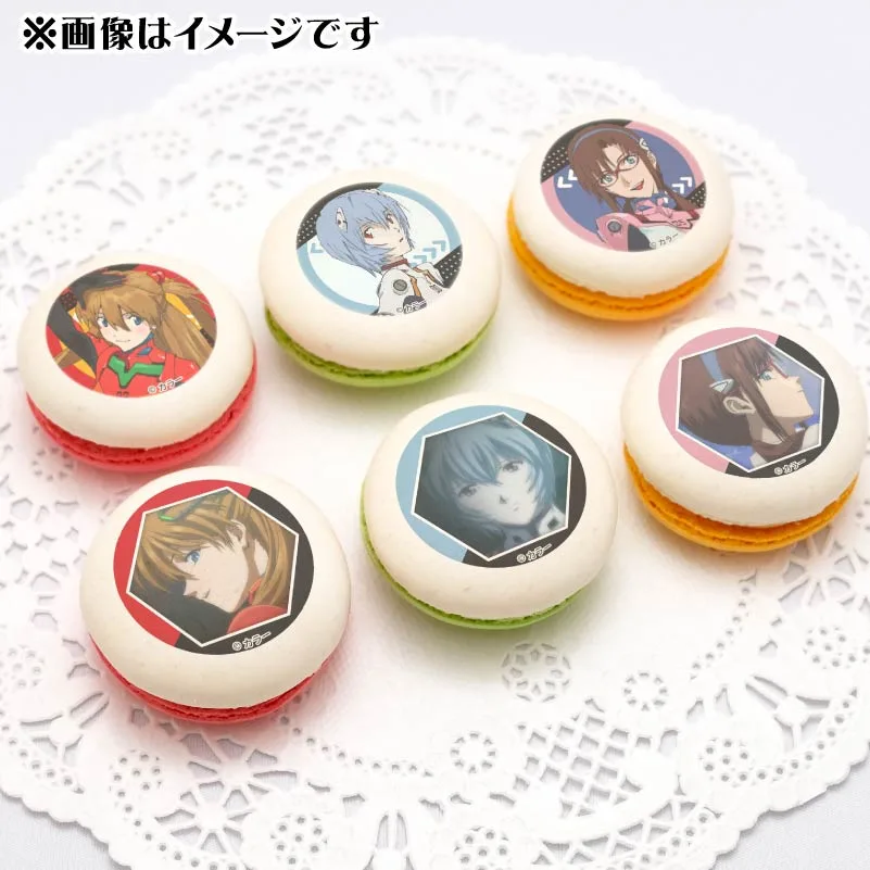 プリマカロン6個セット2025（レイ＆アスカ＆マリ）【特典缶バッジ付き】[エヴァンゲリオン]